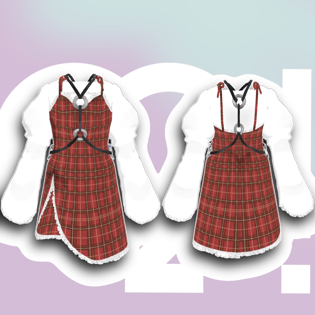 【無料あり】タイトチェックワンピース