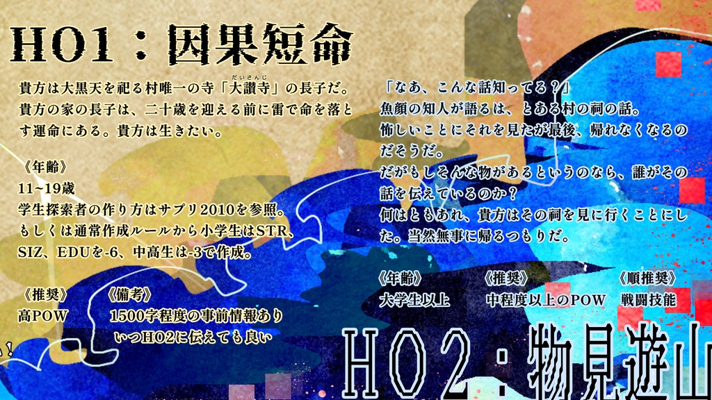 CoC6th【曇天灯して霹靂とす】SPLL:E191230