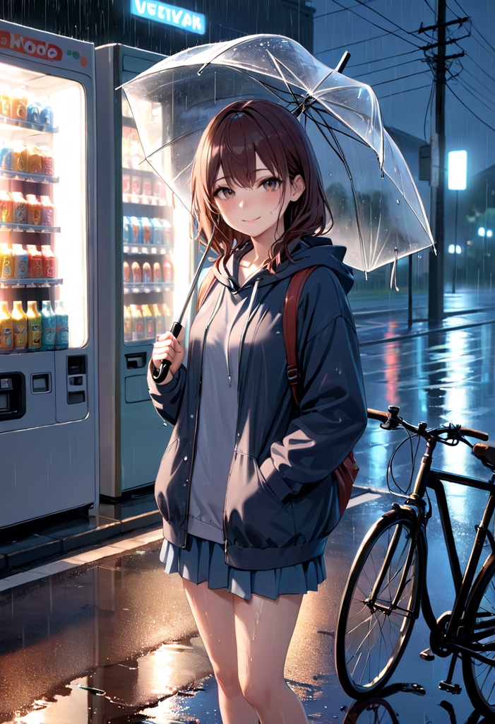 【Stable Diffusion】深夜自販機シリーズ プロンプト5種