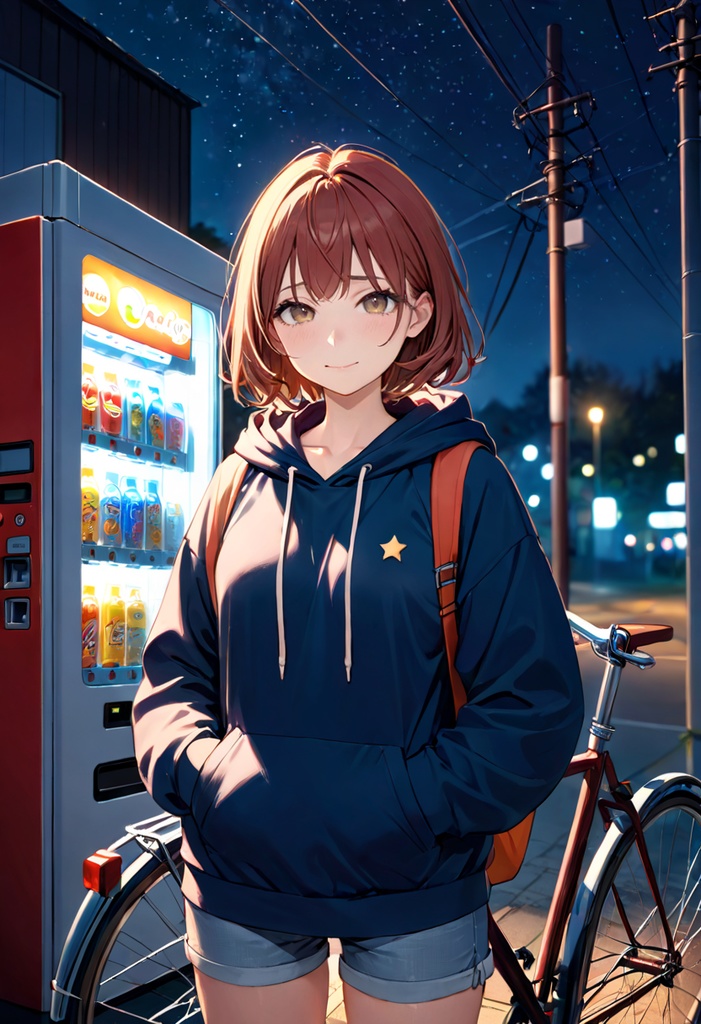 【Stable Diffusion】深夜自販機シリーズ プロンプト5種
