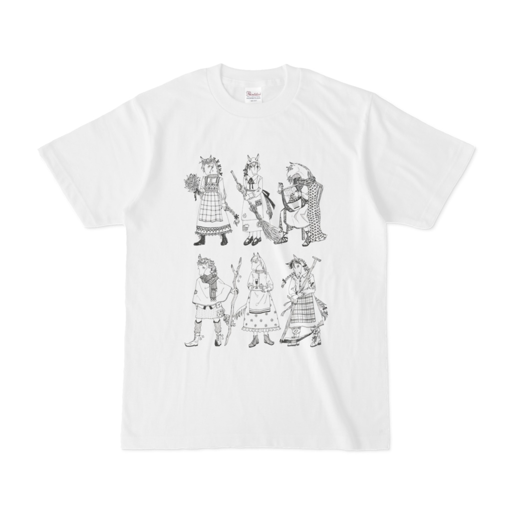 馬の村人たちのTシャツ③