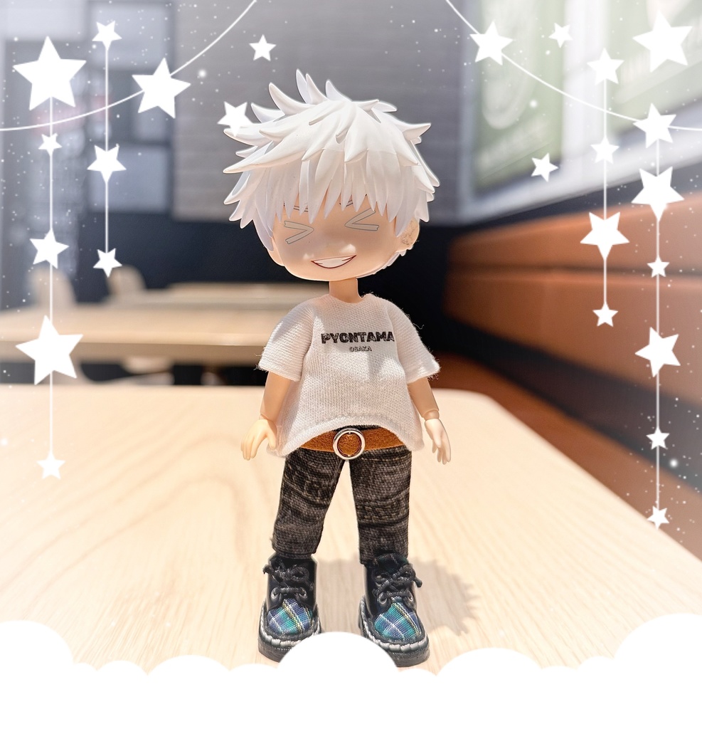 5月公開予定☆。.:＊・゜ベルトTシャツ＆デニム風パンツ☆。.:＊・゜