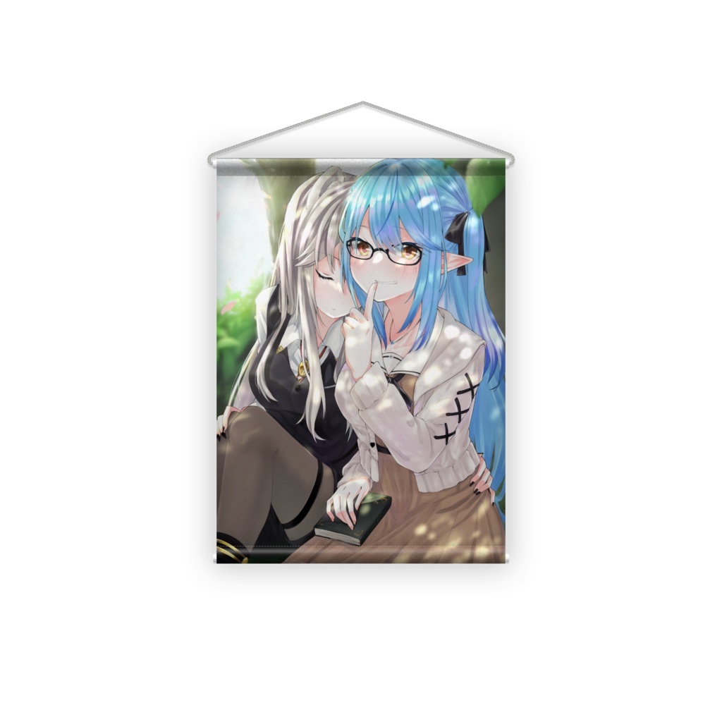 【非公式】獅白ぼたん 雪花ラミィB2タペストリー