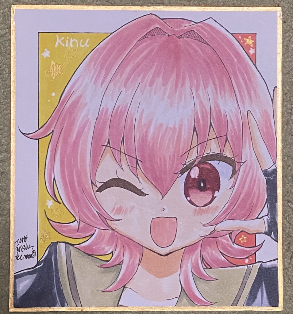 【原画 色紙】艦隊これくしょん 鬼怒