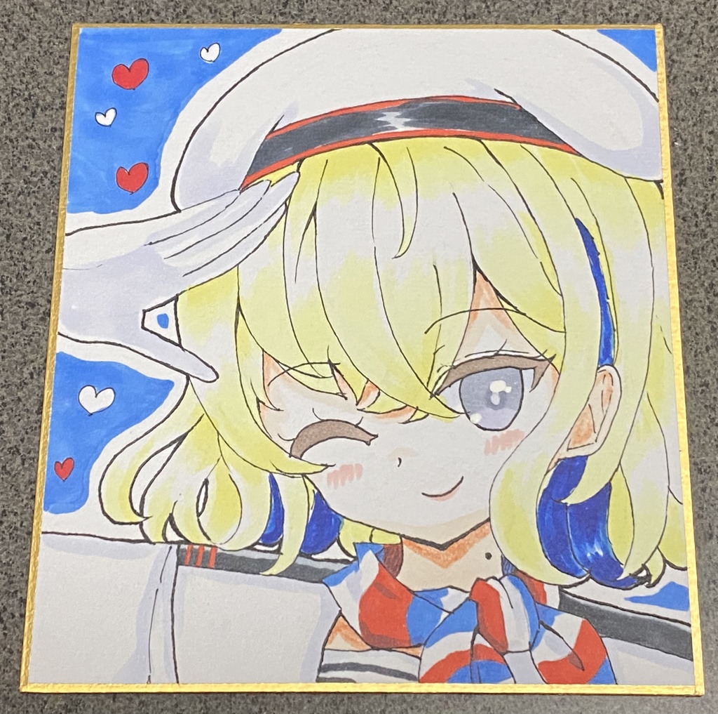 【原画 色紙】艦隊これくしょん グロワール