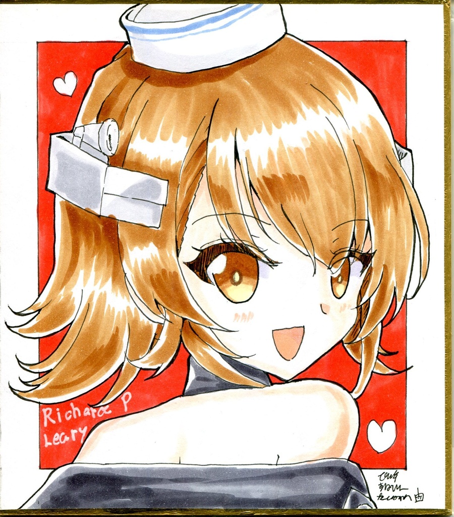  【原画 色紙】艦隊これくしょん リチャード・P・リアリー