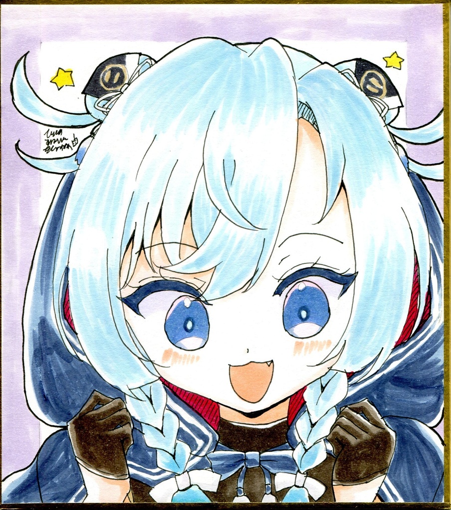 【原画 色紙】艦隊これくしょん しまね丸