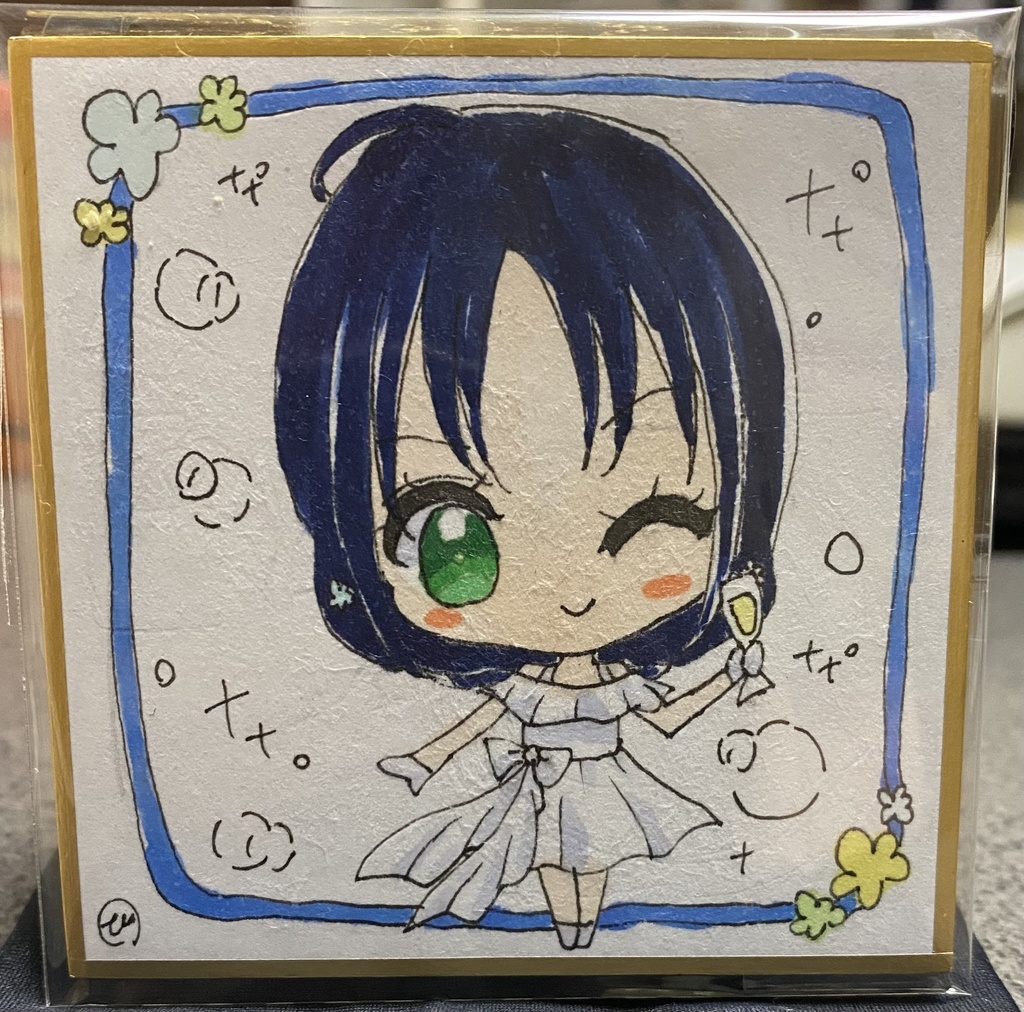 【原画 色紙】艦隊これくしょん 涼風(ドレス)