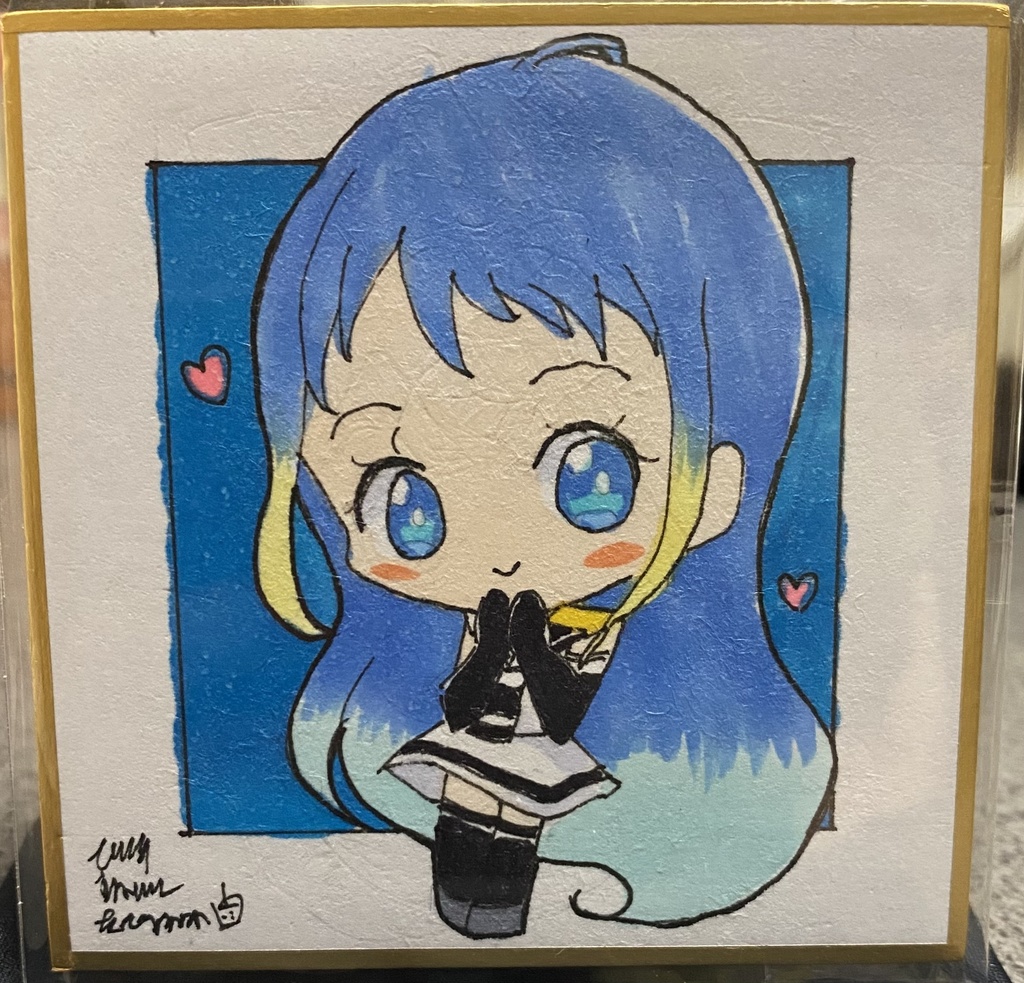 【原画 色紙】艦隊これくしょん 五月雨(デフォルメ)