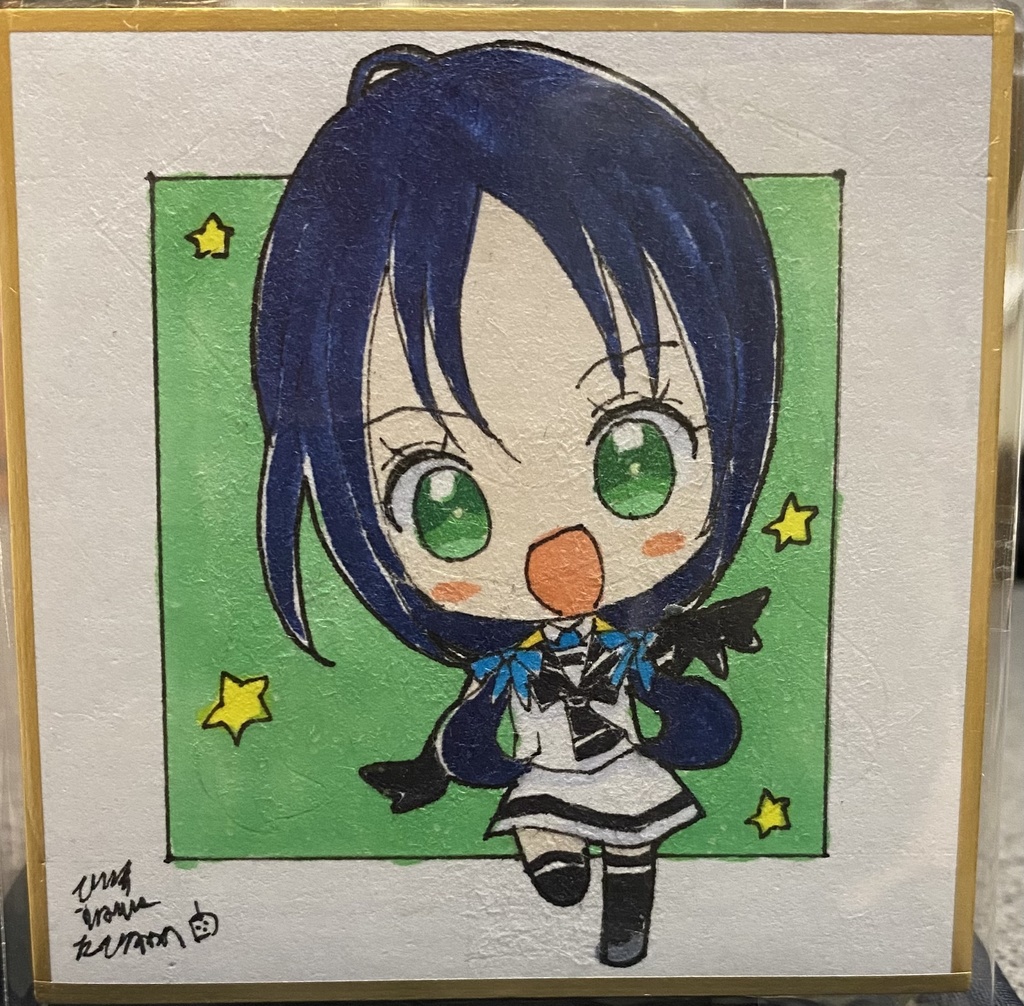 【原画 色紙】艦隊これくしょん 涼風(デフォルメ)