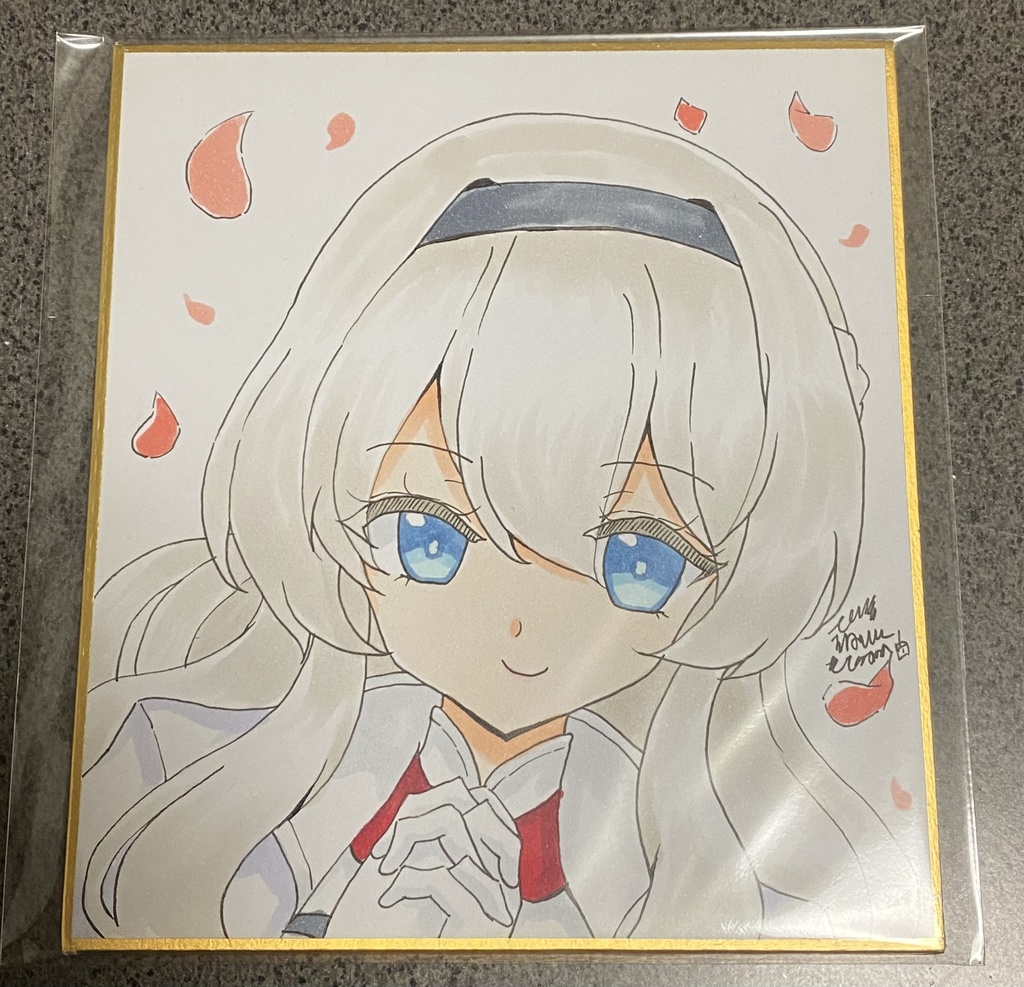 【原画 色紙】艦隊これくしょん グローリアス