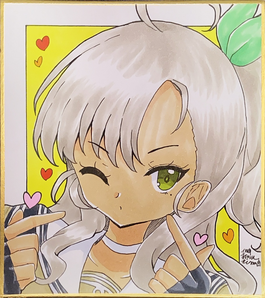 【原画 色紙】艦隊これくしょん 樫