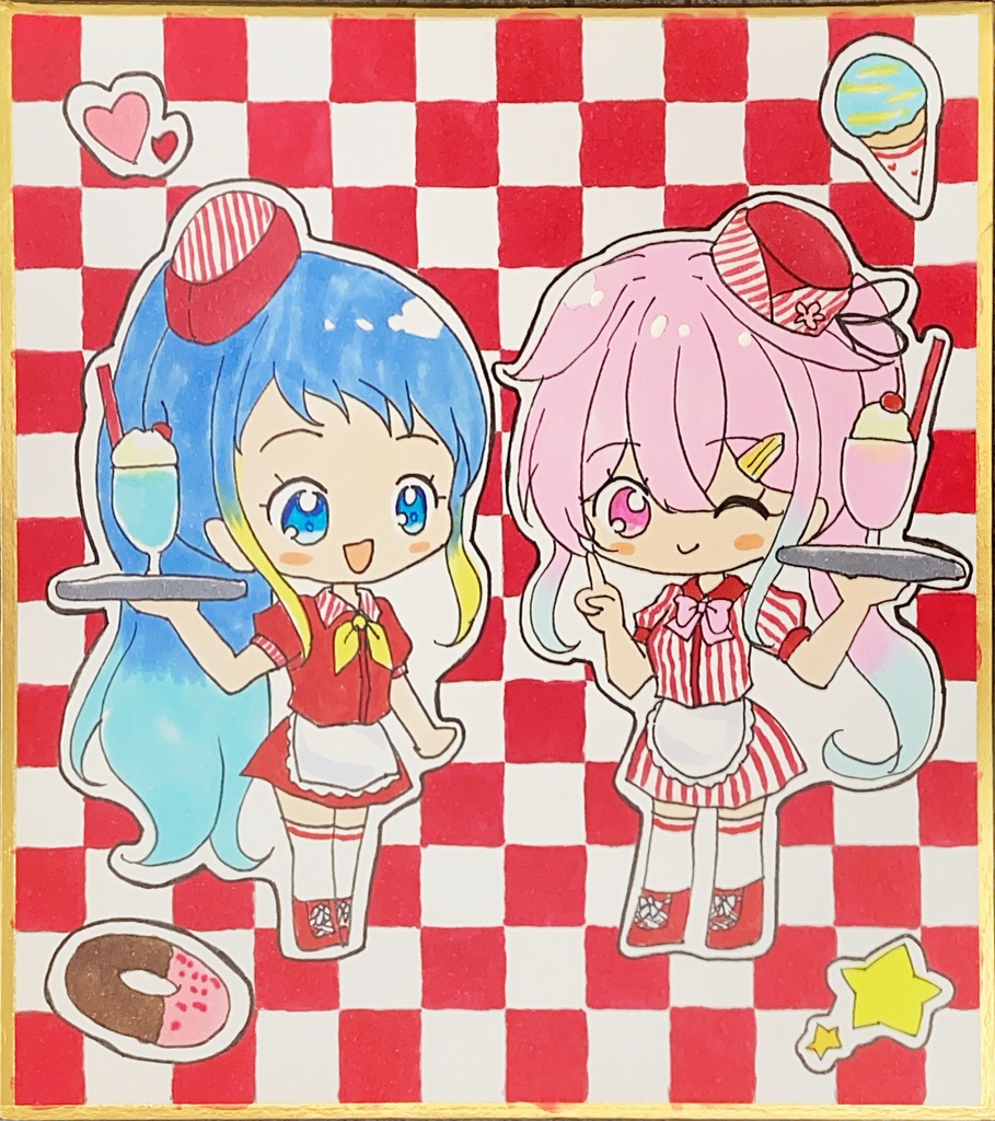 【原画 色紙】艦隊これくしょん 五月雨 春雨