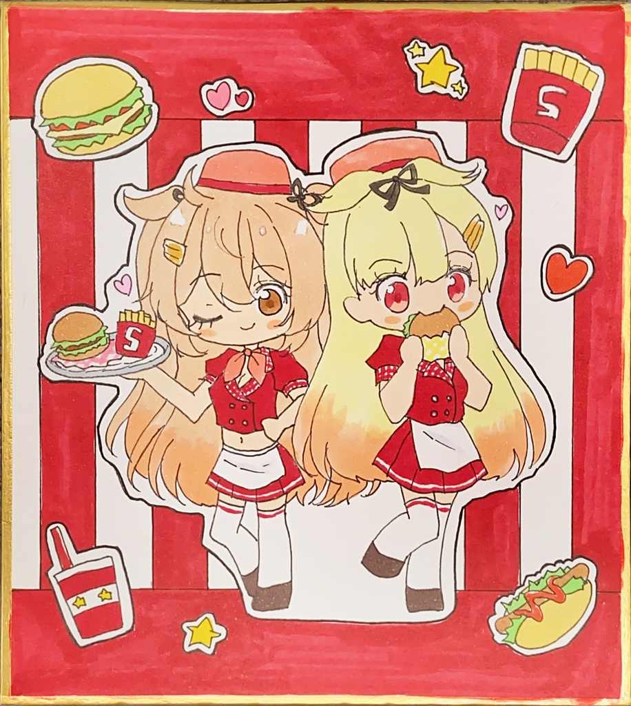 【原画 色紙】艦隊これくしょん 村雨 夕立