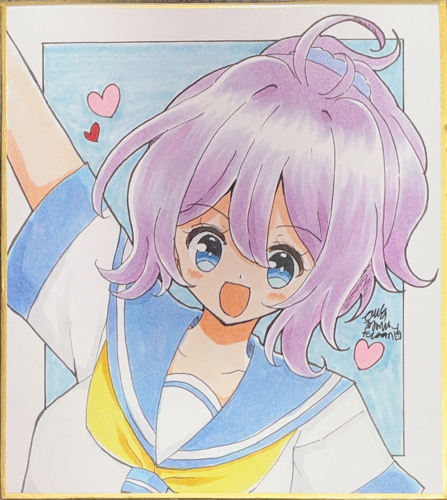 【原画 色紙】艦隊これくしょん 青葉