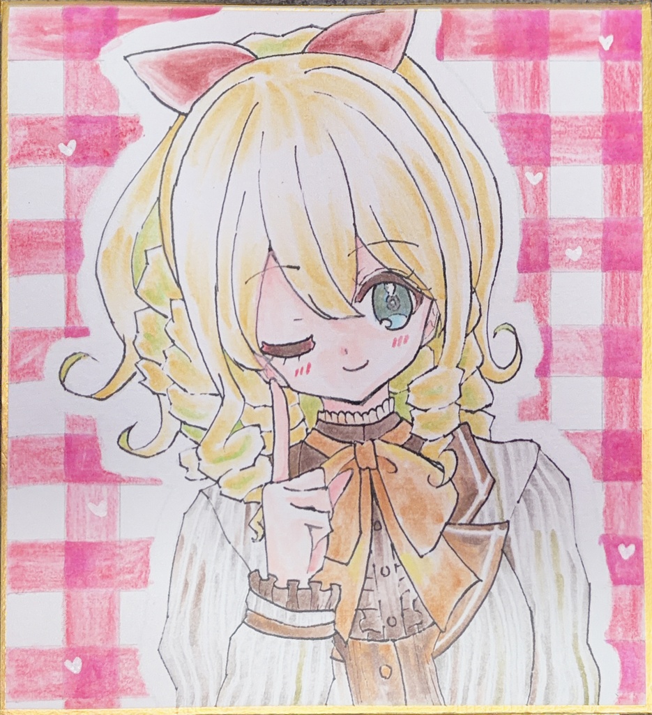 【原画 色紙】艦隊これくしょん 旗風