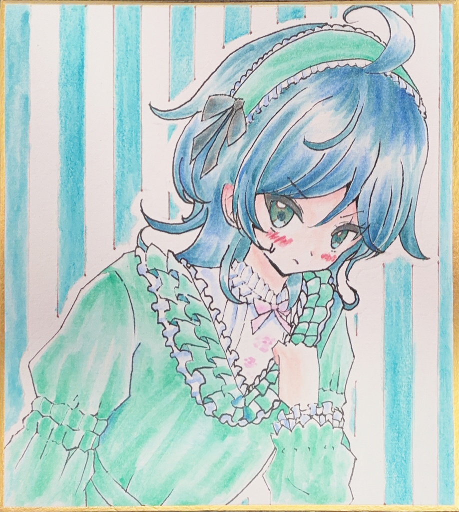 【原画 色紙】艦隊これくしょん 松風