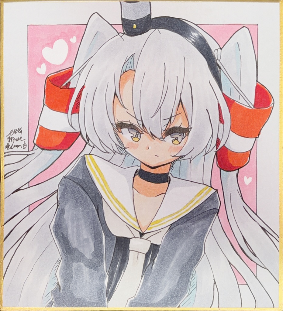【原画 色紙】艦隊これくしょん 天津風