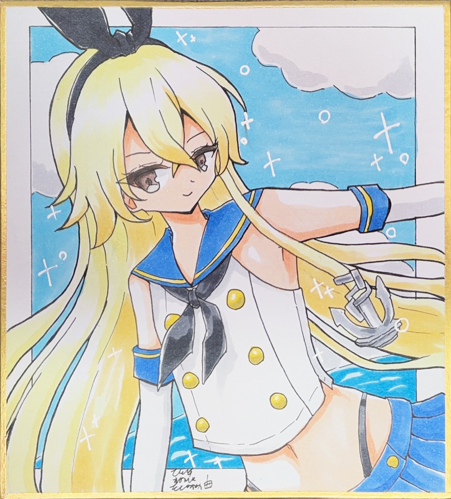 【原画 色紙】艦隊これくしょん 島風