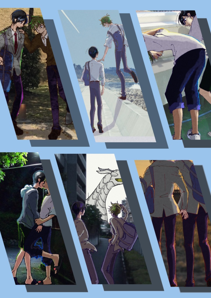 犬辻イラスト集『One Day,』おまけ付