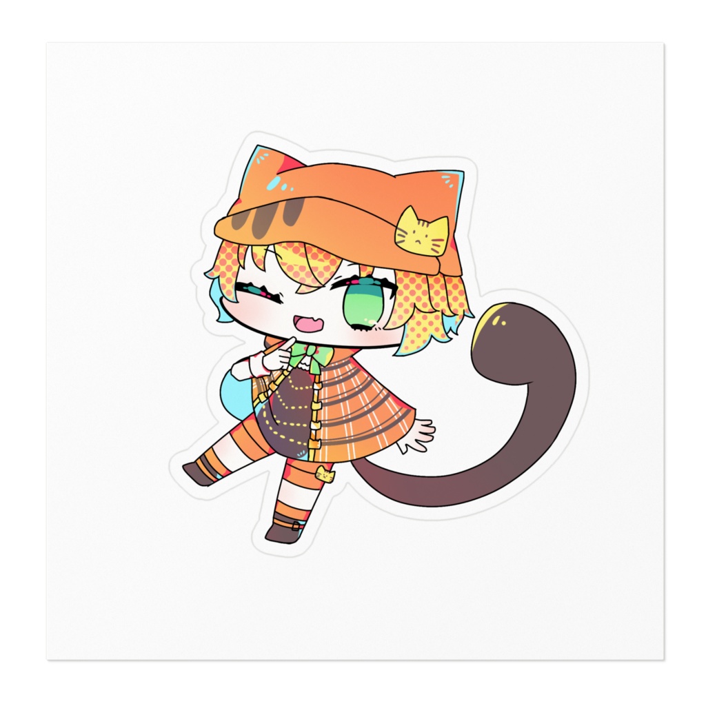 ◆夜渡とと デフォルメステッカー③(illustlator:天久久実)