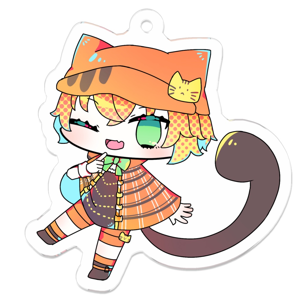 ◆夜渡とと アクリルキーホルダー②（illustlator:天久久実）