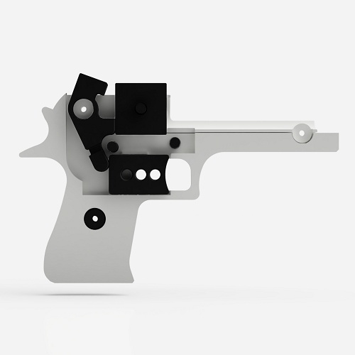 【3Dプリンタ用モデル】輪ゴム鉄砲