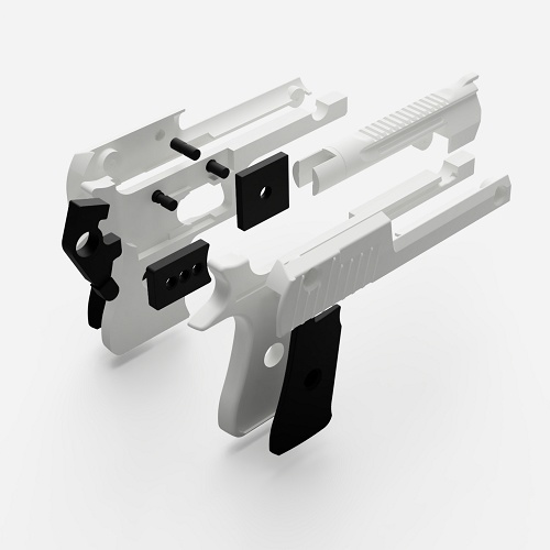 【3Dプリンタ用モデル】輪ゴム鉄砲