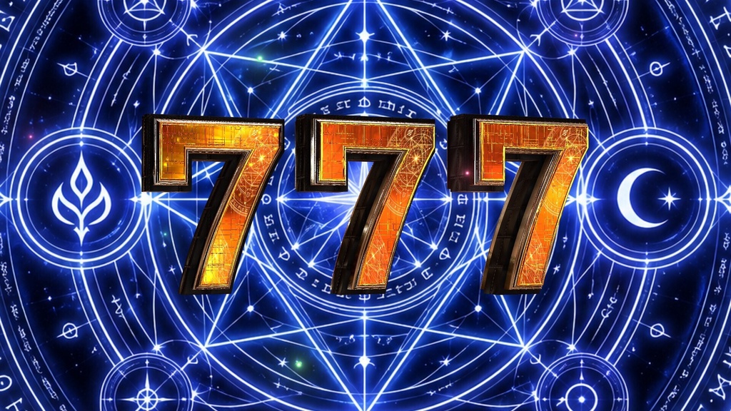 777！ INとOUT付き！置くだけで777！　youtube等で使えます
