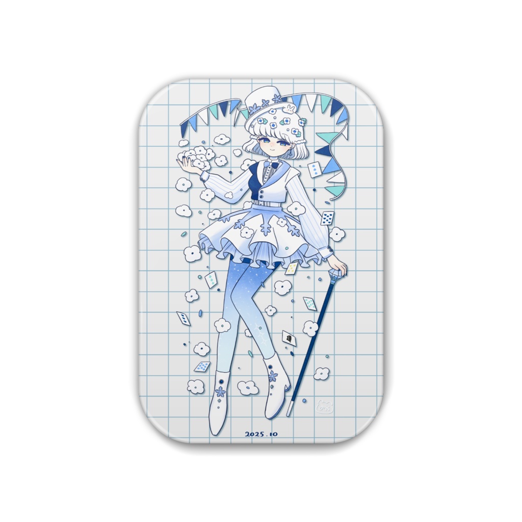 マジシャンみや 四角缶バッジ【2025年10月 ☆5特典デザイン】