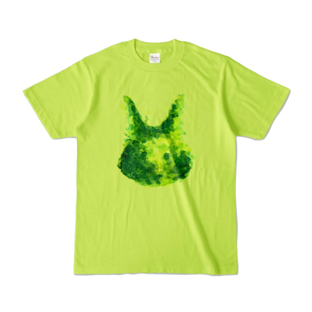 なきむしラビット1 シリーズイラストTシャツ　ライトグリーン