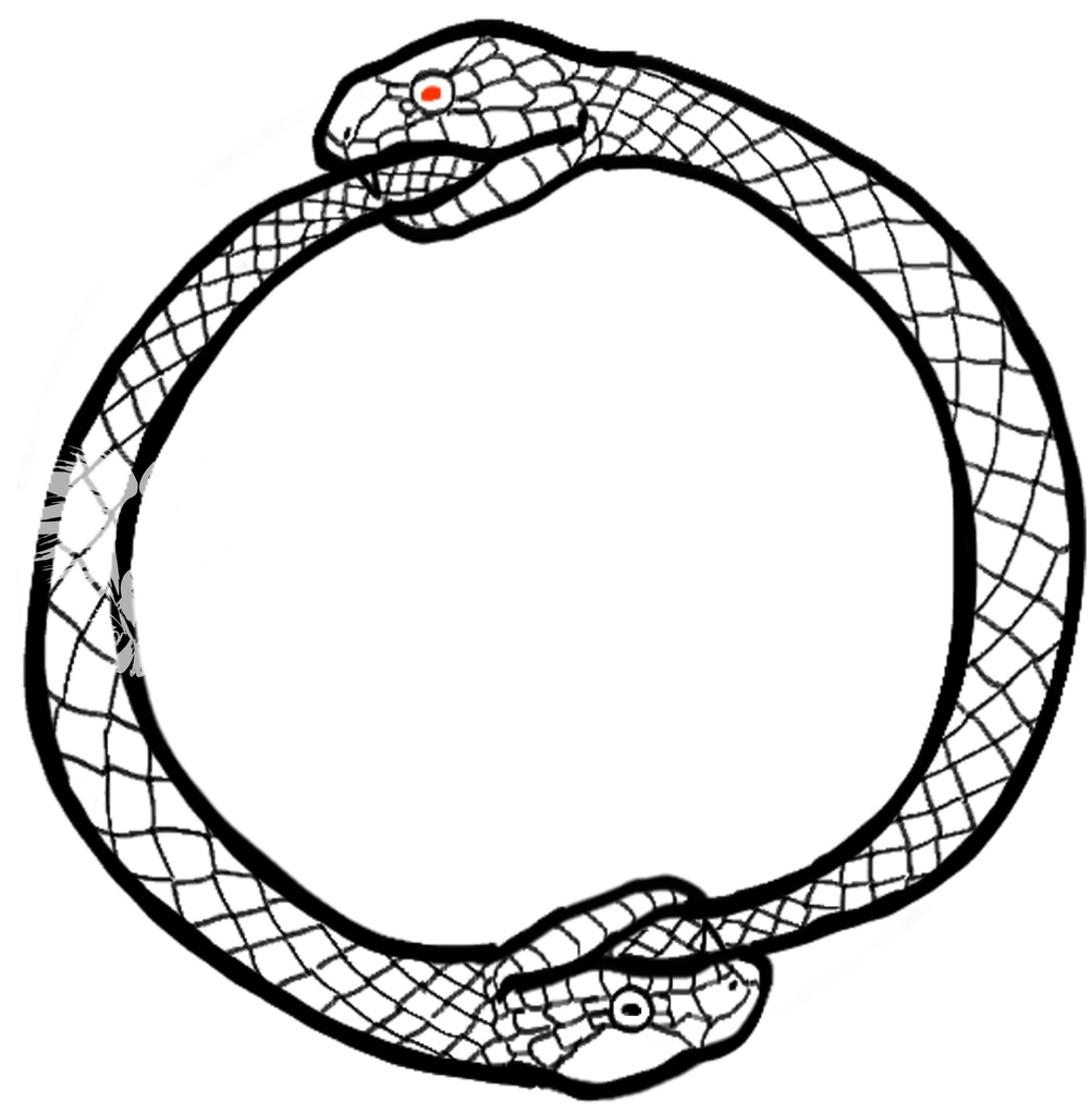 ウロボロスTシャツ(黄)