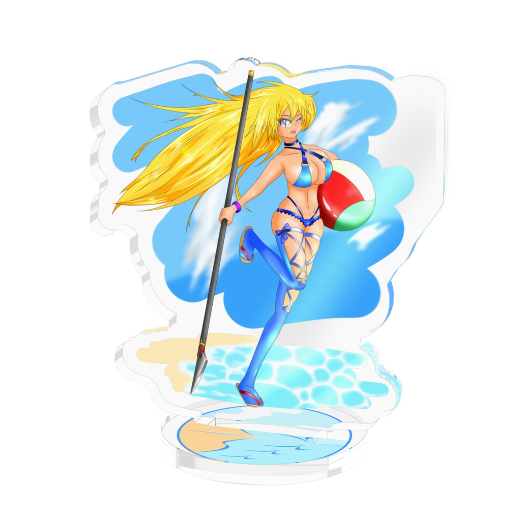 オリキャラアクスタ【青色水着のトゥールちゃん:日焼けver】