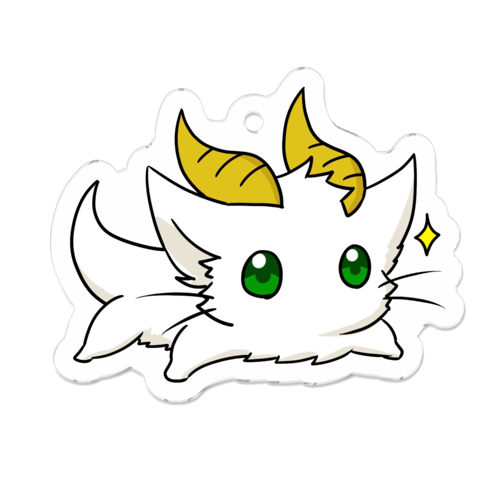 PFSRモフリザード（白）アクリルキーホルダー