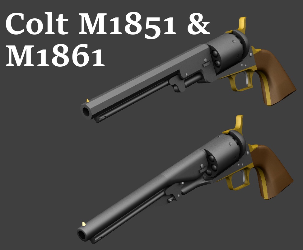 V1 1 Fbx コルト M1851 M1861 西部劇 ウェスタン Kayakumasimasi Booth