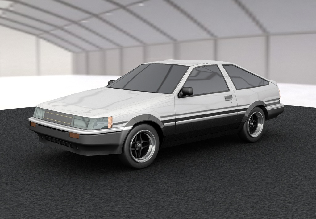 FBX追加 カローラ・AE86・T型L型3ドア