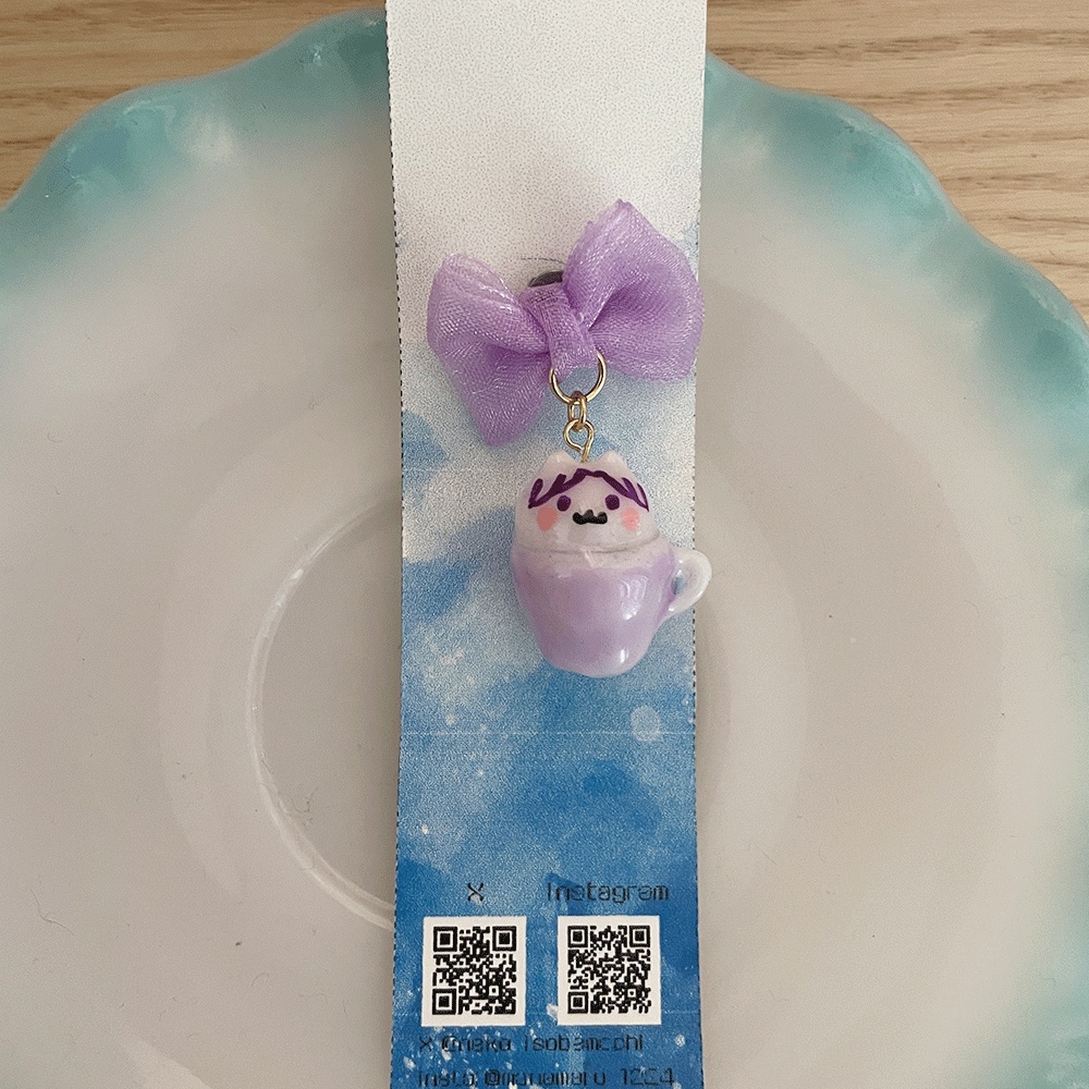 カップにゃんこ(紫)