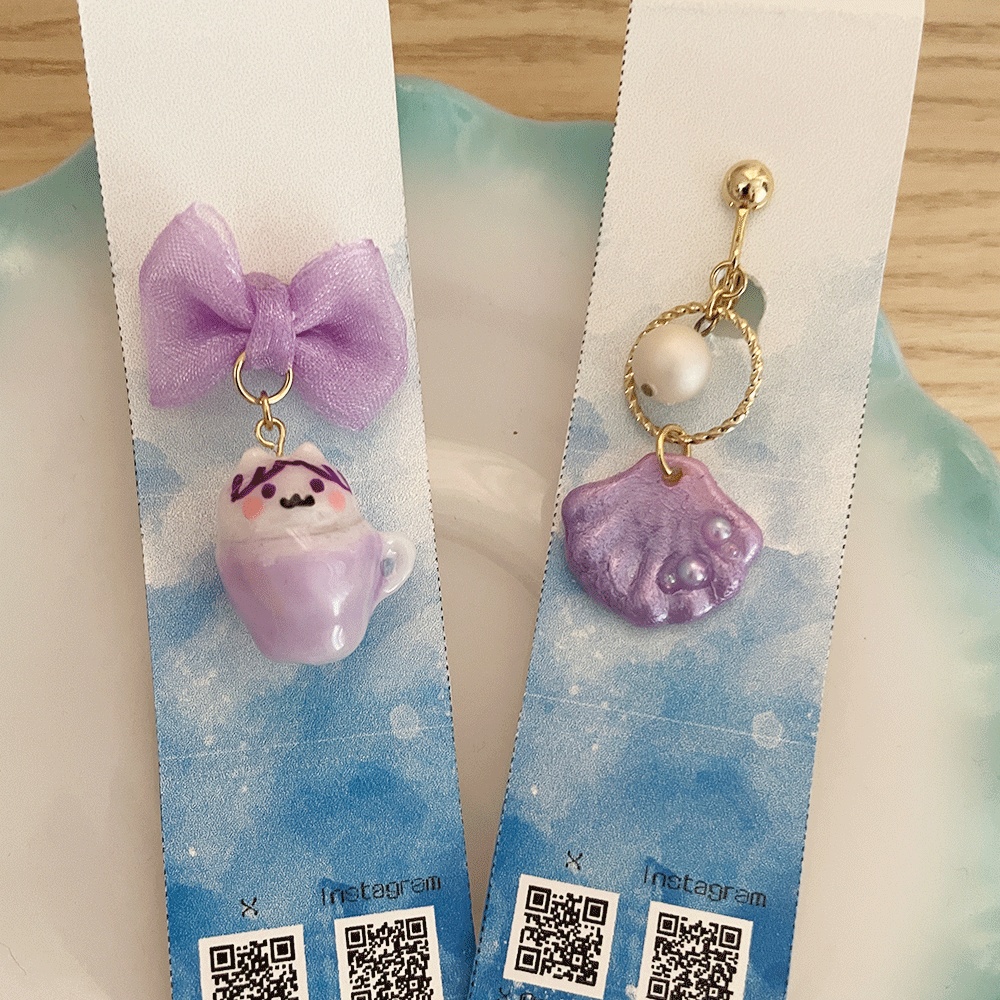 貝殻のイヤリング