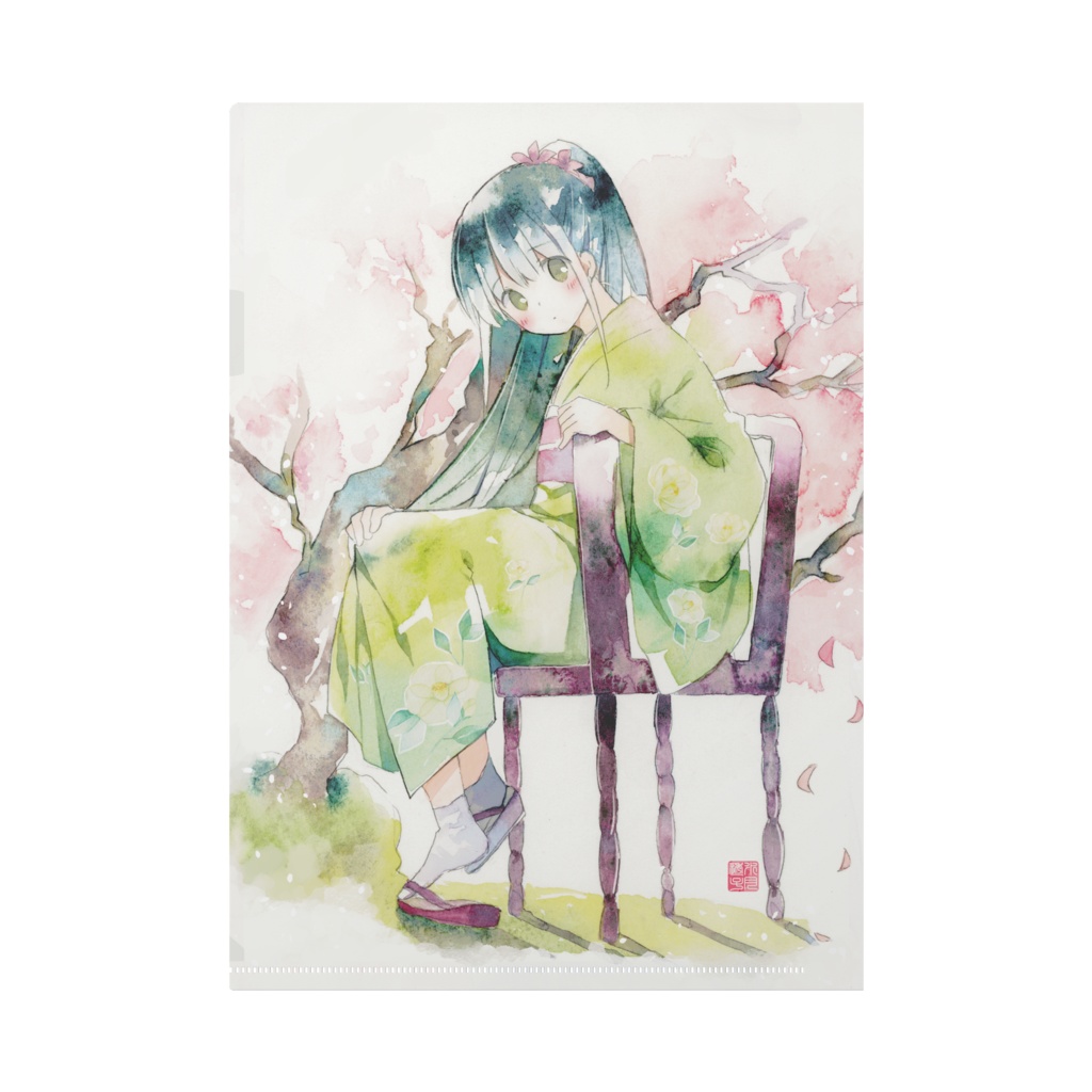 水彩画クリアファイル