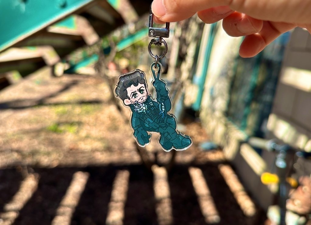 Levi Acrylic Keyring