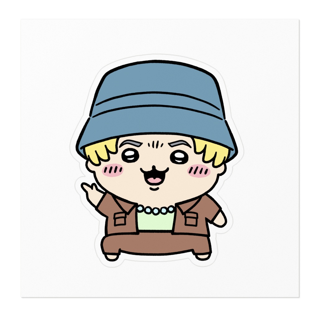 まさかわ バケットハット ステッカー