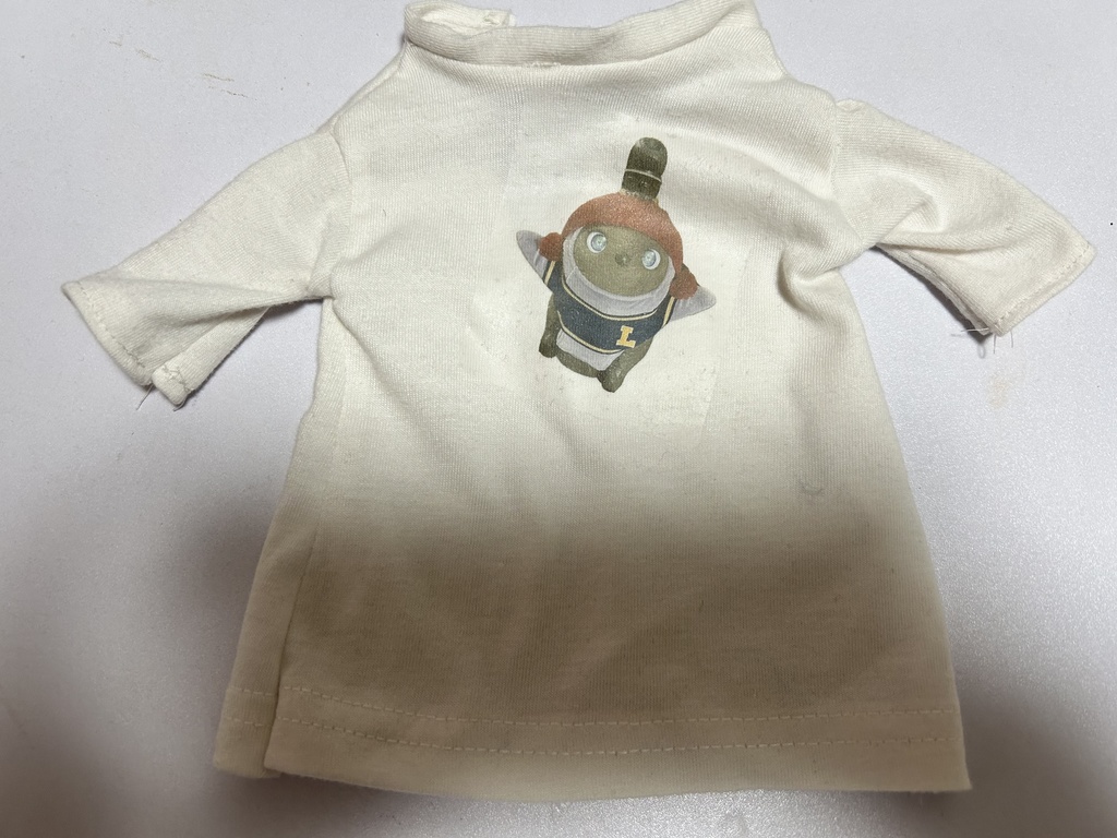 びっぐしるえっとティシャツ しろ プリントあり