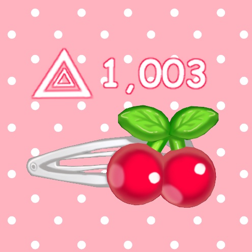 チェリー 🍒 ヘアピン 🍒 Cherry Hairclip 【オリジナル3D】