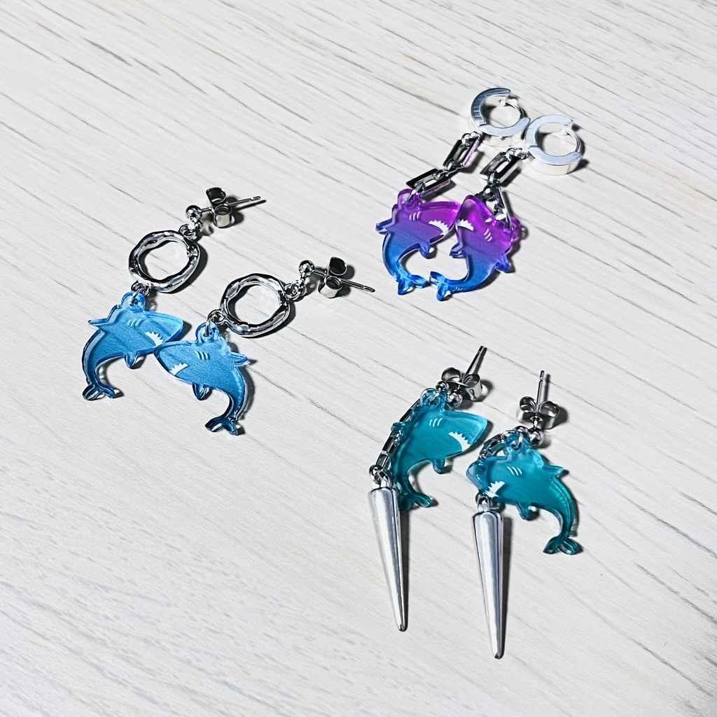 🦈ピアス（3種）