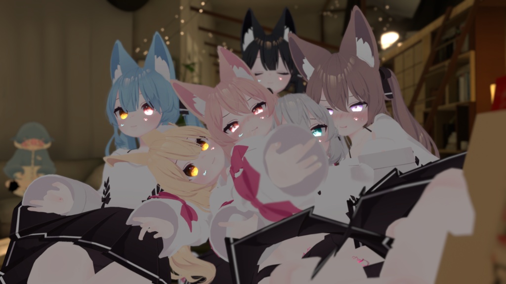 【カリン専用】目テクスチャ+化粧+ネイルテクスチャ+?