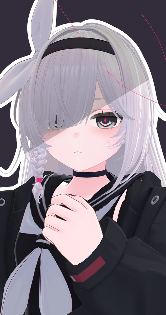 【ライム専用】目テクスチャ+化粧+ネイルテクスチャ