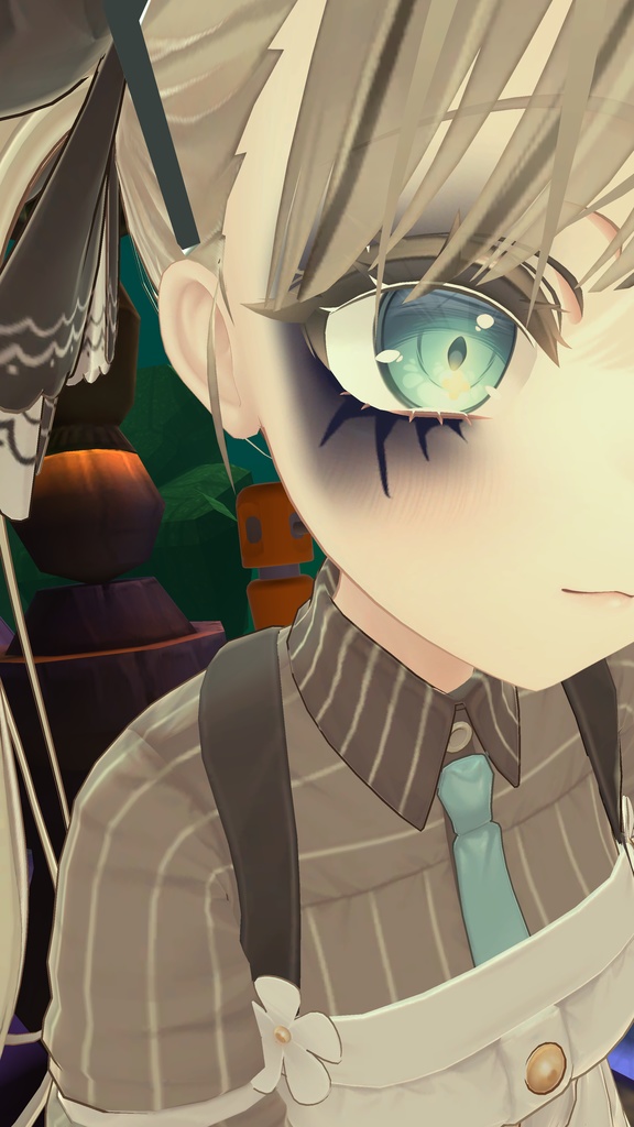 【マヌカ専用】ハロウィーン目テクスチャ+化粧【無料有】