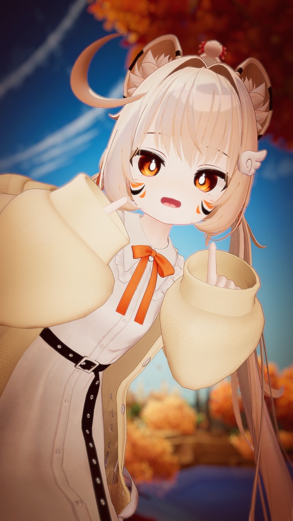 【シフォン専用】目テクスチャ+化粧+ネイルテクスチャ