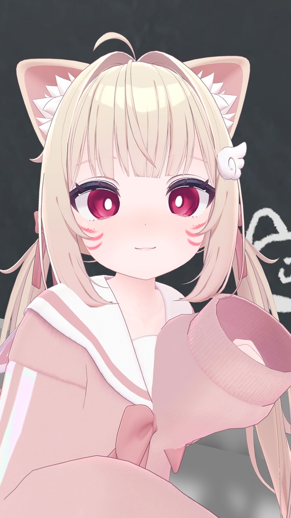 【シフォン専用】目テクスチャ+化粧+ネイルテクスチャ