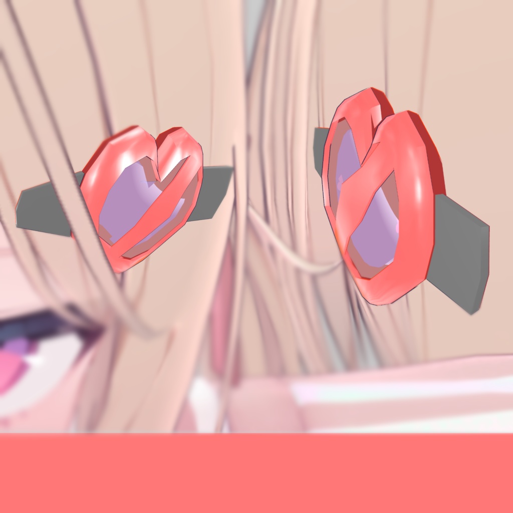 ハート型ヘアピン